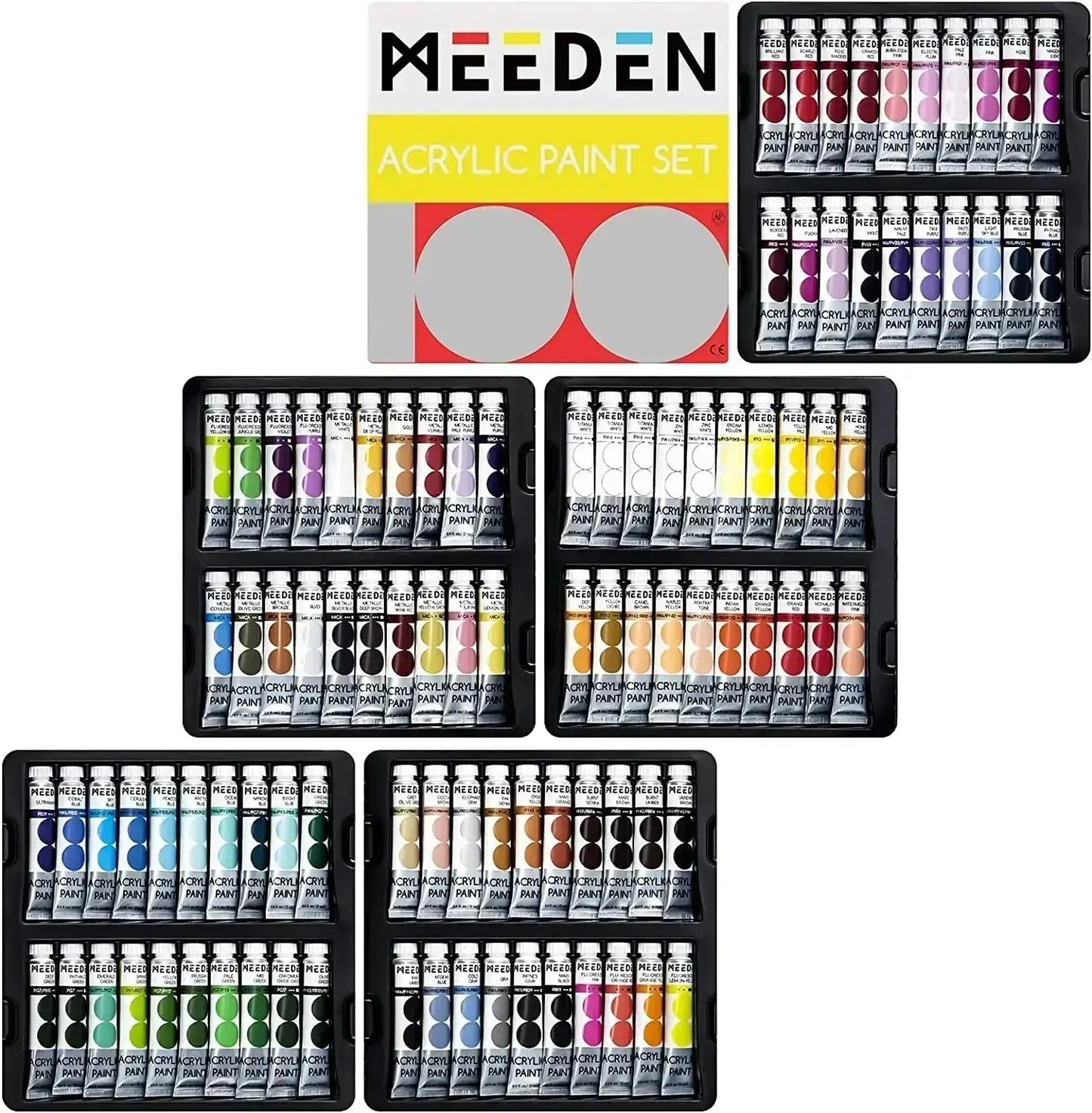 Acrylic Paint Set - 100 colors