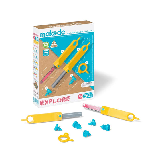 Makedo Explore Kids Tool Set - 50 pcs